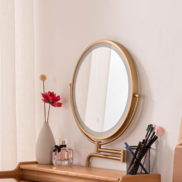 Modern Mirrored Glass Drawers Make-up Vanity with Storage for Bedroom