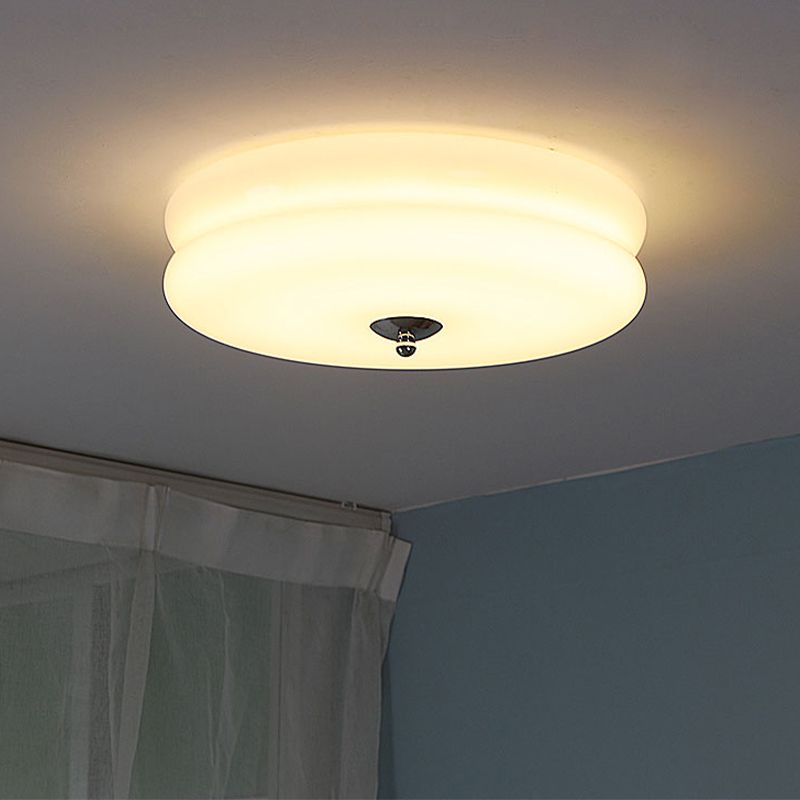 Glass Flush Ceiling Light Modern Flush Mount Ceiling Fixture for Bedroom