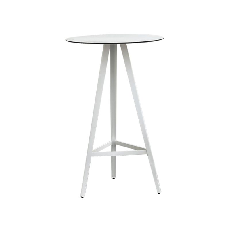 Modern Round Bar Table Set 1/2/3 Pcs Matte Finish Bar Height Set