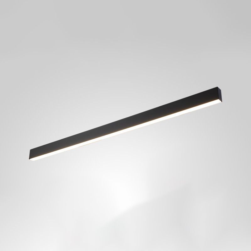 Rectangle Island Lights Modern Metal 1 Light Kitchen Island Lighting in Black