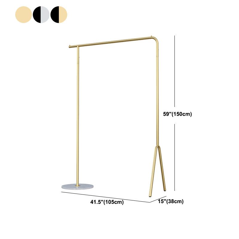 Industrial Minimalist Style Coat Rack Metallic Free Standing Coat Hanger