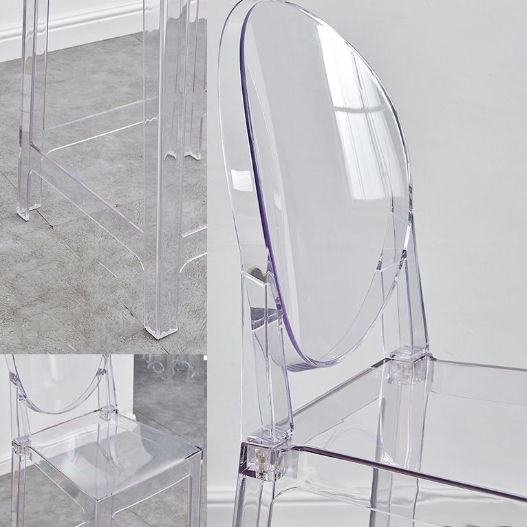 Moderner Thekenhocker ohne Armlehnen, Kunststoff-Küchenbarhocker mit Kunststoffsitz