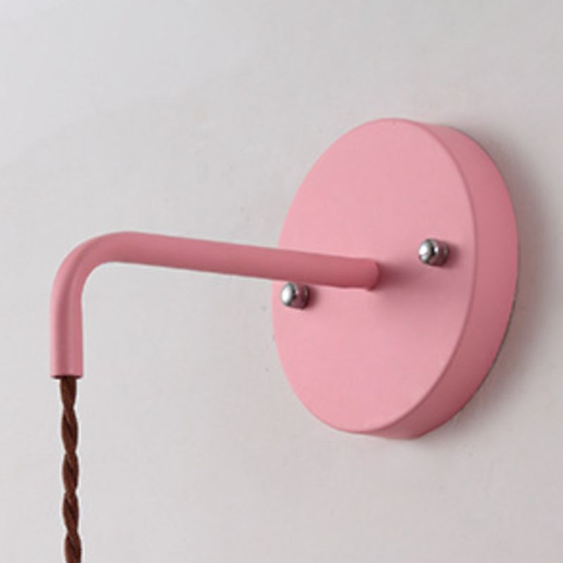 Macaron Cone Shaded Lighting Contemporary Metal Wall Light for Room