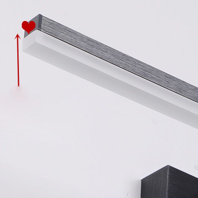 Acrylique linéaire de lampe murale applique minimalisme minimalisme luminaire luminaire pour la salle de bain