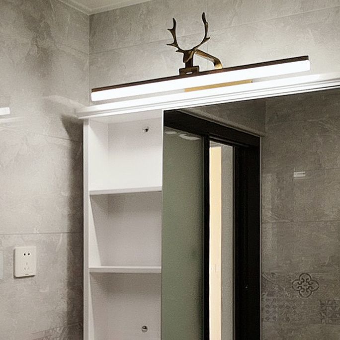 Lumière murale américaine dans la lumière murale linéaire de style minimaliste moderne en or