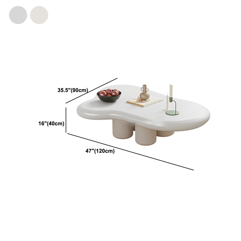 Scandinavian Wooden Coffee Table Free form 3 Legs Coffee Table Set
