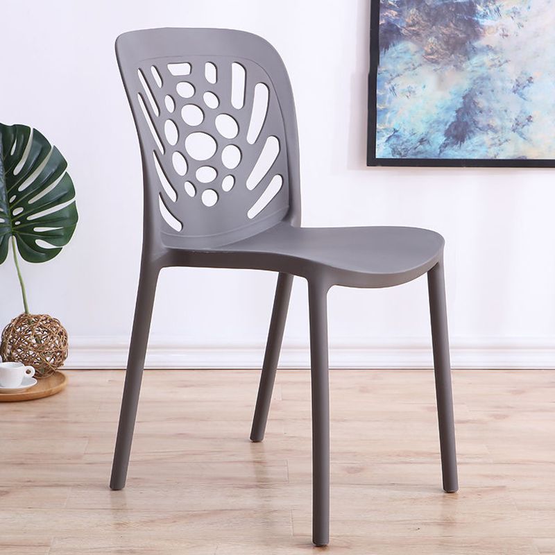 Modern Style Side Chair Plastic Stackable Dining Chair for Dining Room