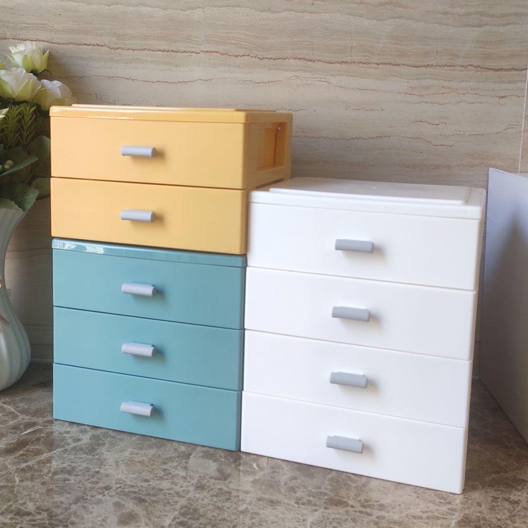 Modern Cabinet Solid Color Plastic Filing Cabinet for Home Office