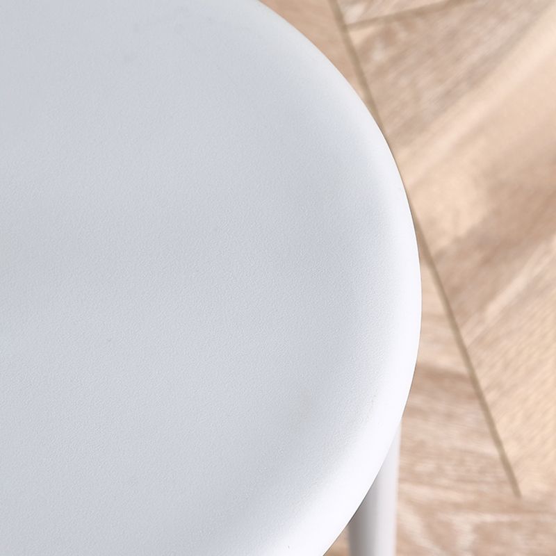 Modern Style Dining Chair Armless Dining Chairs with Plastic Legs for Kitchen