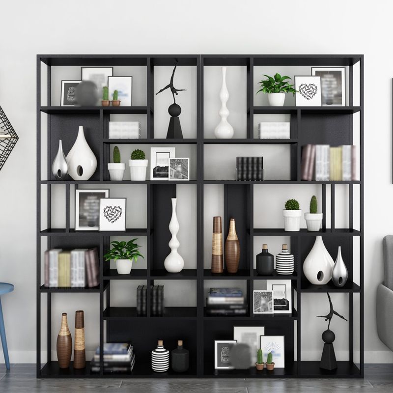 Modern Style Metal Bookshelf Open Etagere Shelf Bookcase for Office