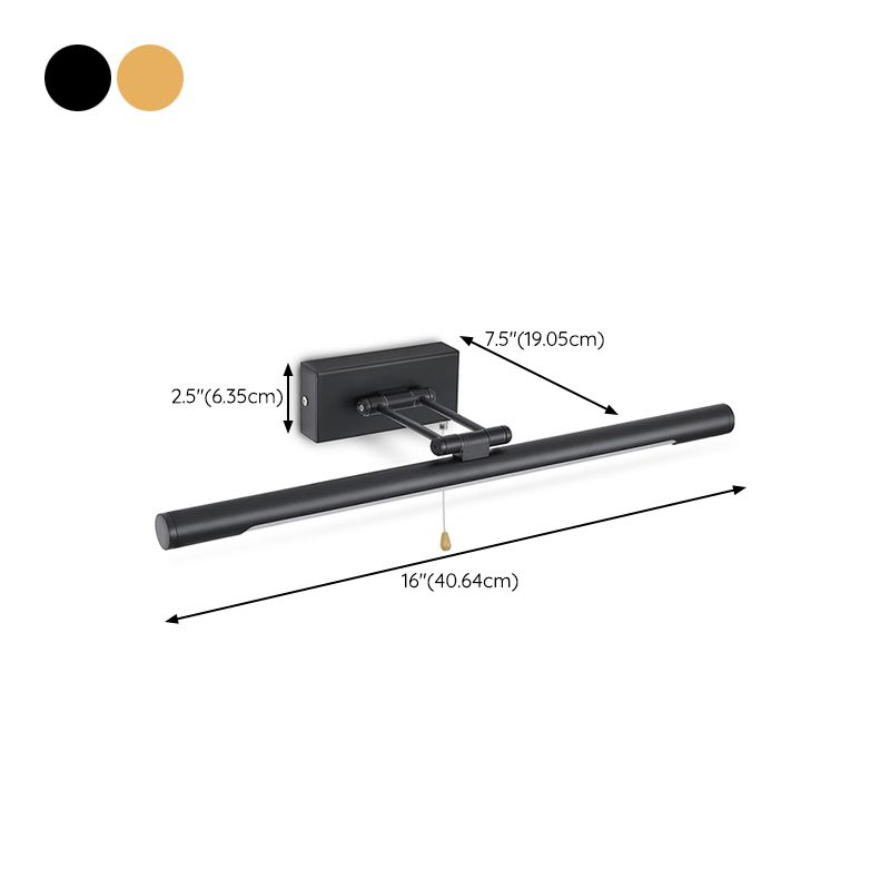 Black/Golden Vanity Lighting Modernism LED Bath Bar Light for Bathroom