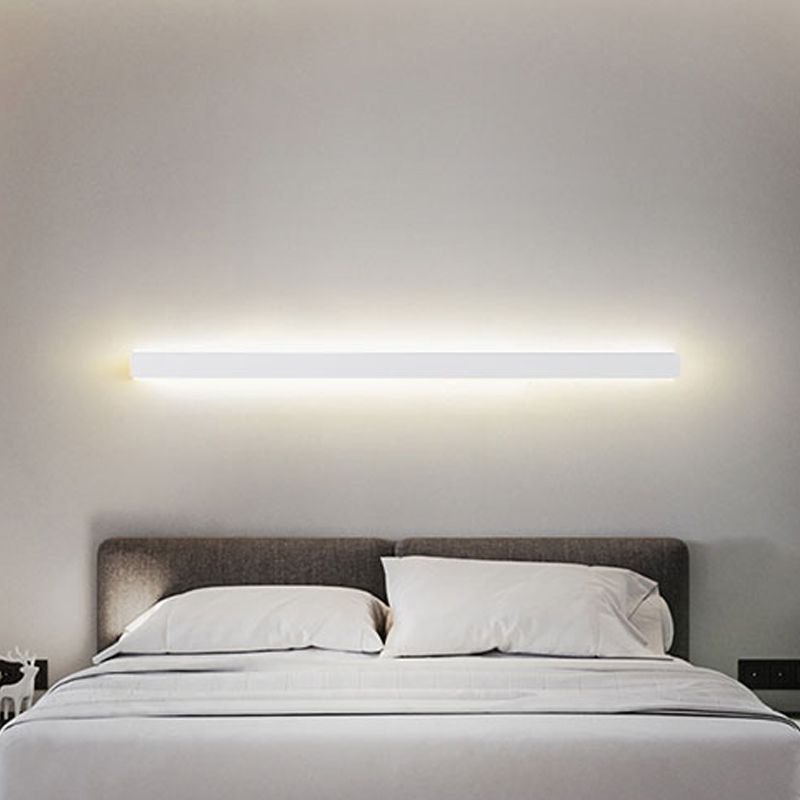 Metal Linear Shape Wall Light Modern 1-Light Wall Mounted Light Fixtures