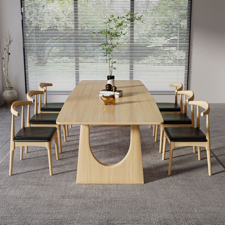 Traditional Wood Dining Set 1/7 Pieces Rectangle Dining Table Set