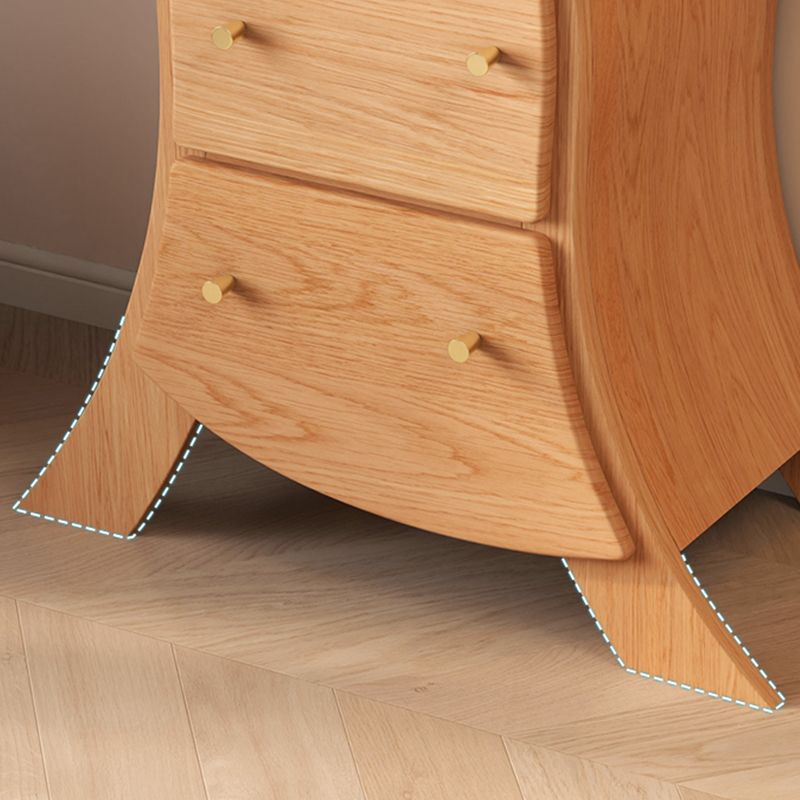 Contemporary Lingerie Chest Vertical Wood Dresser with 5 Drawers for Home