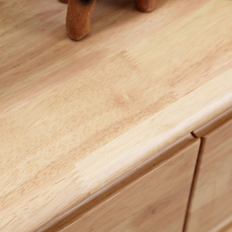 Contemporary Chest Squared Legs Solid Wood Grooves with Drawer Accent Chest