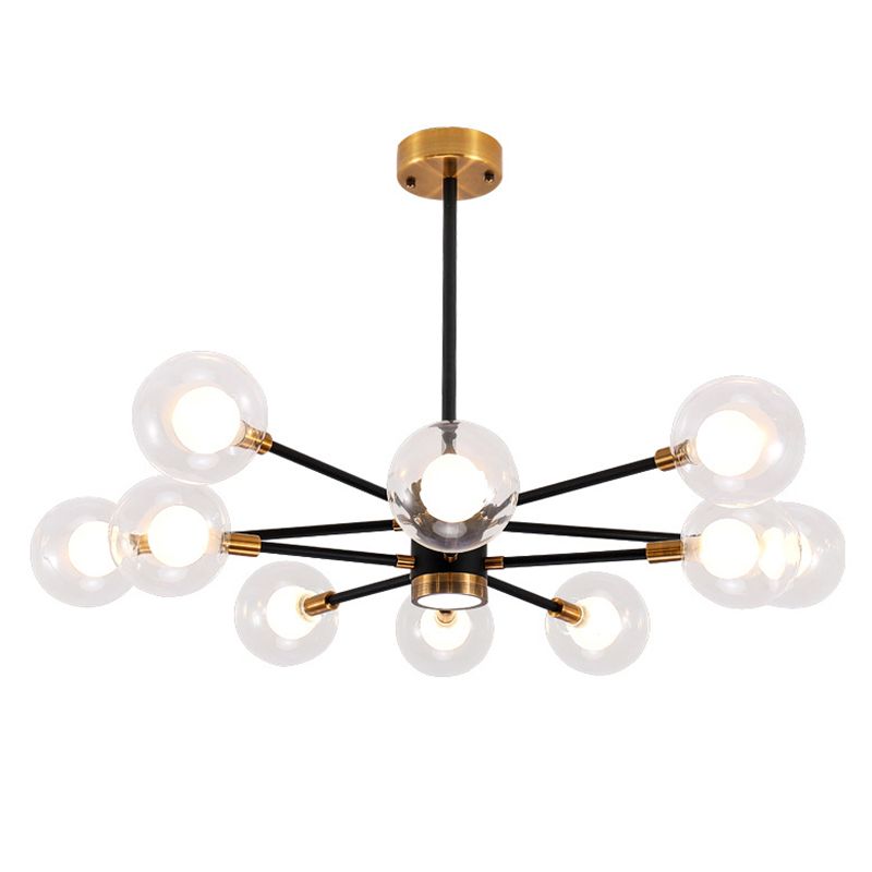 Transparent Glass Globe Shade Molecular Chandelier Spotlight Design Contemporary Simplicity Style Lighting Pendant