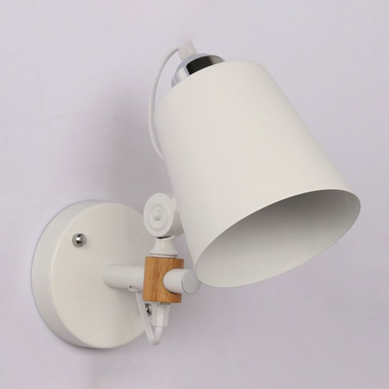 Industrial Style Wall Lamp Empire Shade Metal 1 Light Sconces for Bedroom