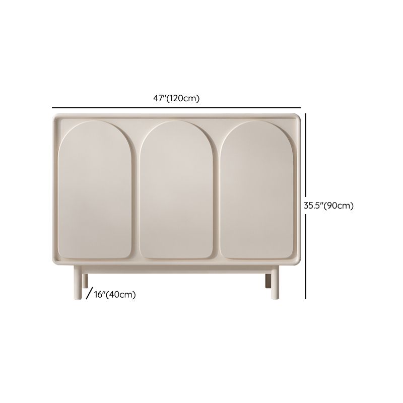 Modern & Contemporary Side Board Wood Sideboard Table with Cabinets