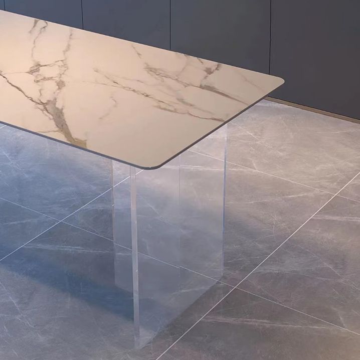 Modern 1/7 Pieces Dining Set Rectangle Stone Dining Table for Dining Room