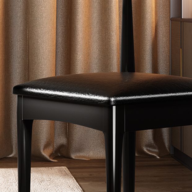 Silla de comedor de madera de estilo escandinavo, silla sin brazos con cuerno de vaca