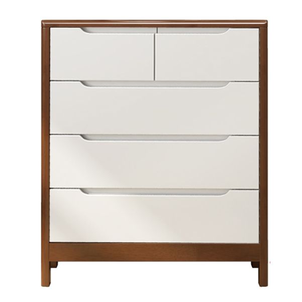Contemporary Chest Legs Included Solid Wood Chest with Drawers for Bedroom