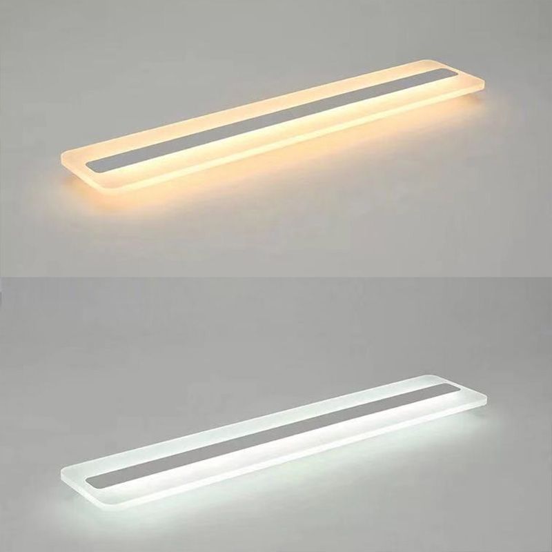 Acryl lineaire inbouw plafondlamp Minimalistisch LED wit plafondgemonteerd licht