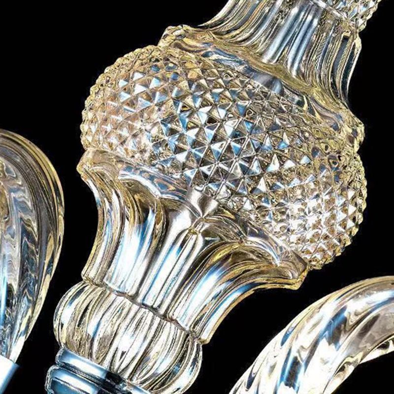 Metal Candle Pendant Lighting European Multi Lights Hanging Lamp Kit