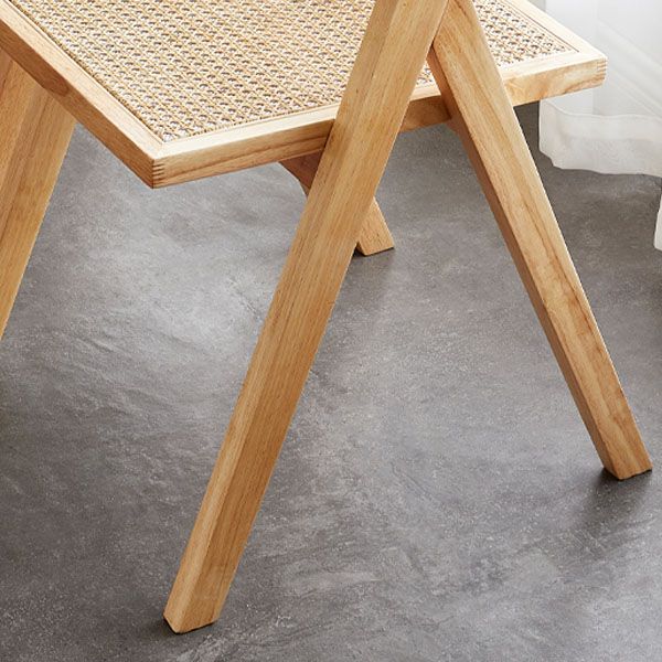 Modern Home Dining Arm Chair Rubberwood Open Back Dining Side Chair
