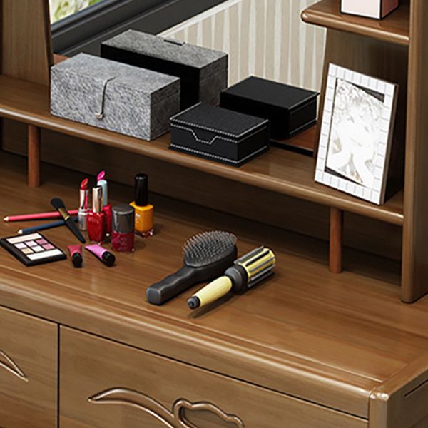 Traditional Style Make-up Vanity Bedroom Solid Wood with 4 Drawer Make-up Vanity
