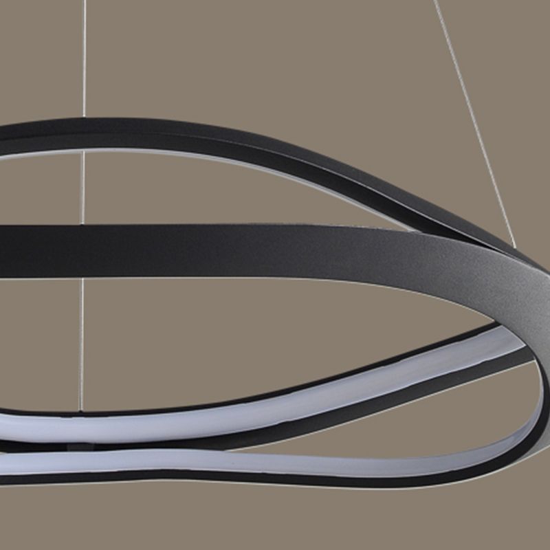 Spiral Shade Metal Kroonluchter Lichten Moderne 2-lichte kroonluchter verlichtingsarmaturen