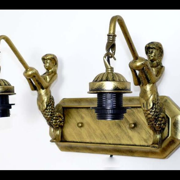 Retro Tiffany Style Armed Vanity Wall Lights Glass Vanity Lamp