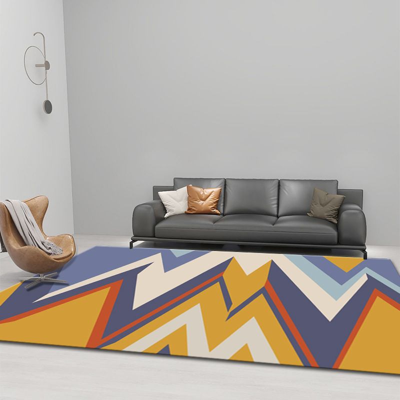 Simplicity Home Decoration Rug Graphic Pattern Area Carpet Polyester Pet Friendly Indoor Carpet