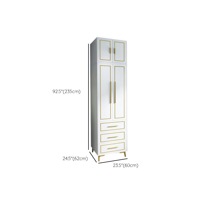 Contemporary Wardrobe Closet with Legs Wooden Wardrobe Armoire