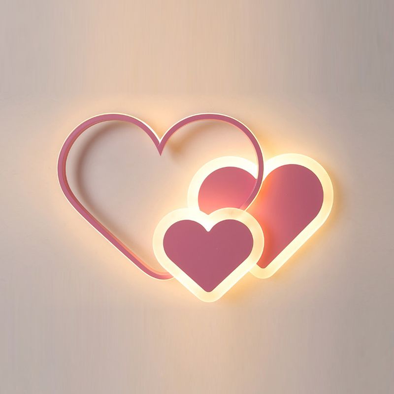 Cartoon Flush Mount LED Light Children's Bedroom Ceiling Light Fixture