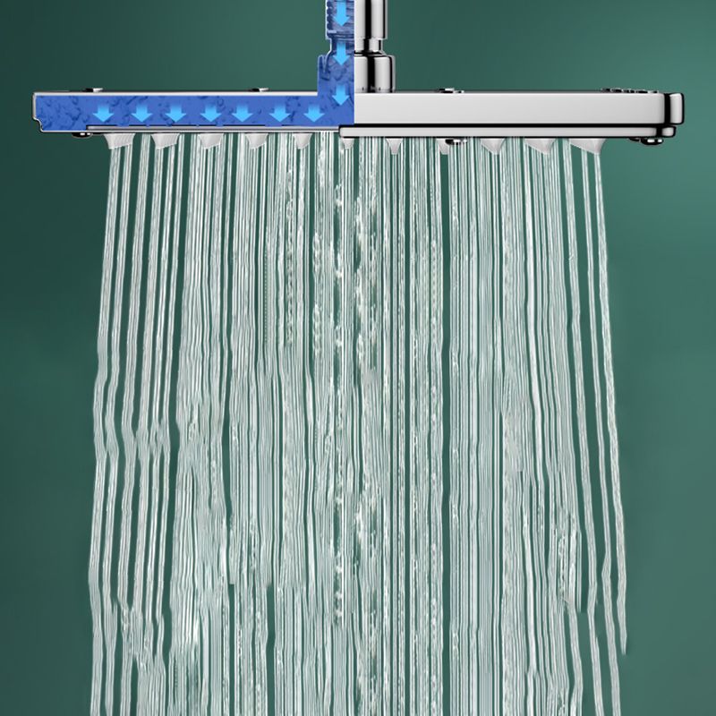 Modern Shower Head Combo Dual Shower Head Polished Stainless Steel Wall-Mount Shower Head