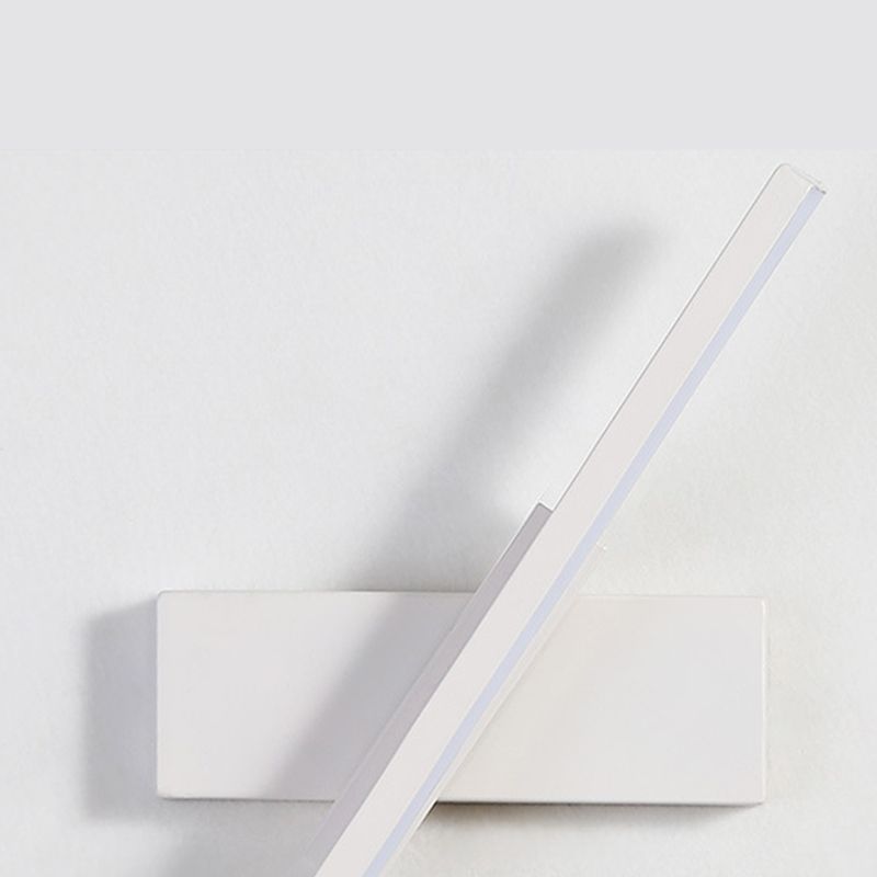 Lampada a parete a LED rettangolare in alluminio nella moderna semplicità in ferro battuto con applione a parete rotabile con ombra silicone