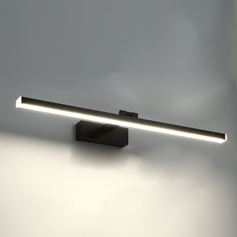 Metal Sombra lineal Azul de pared Luz de pared Moderna 1 Cabeza de montaje en la pared de la pared en negro