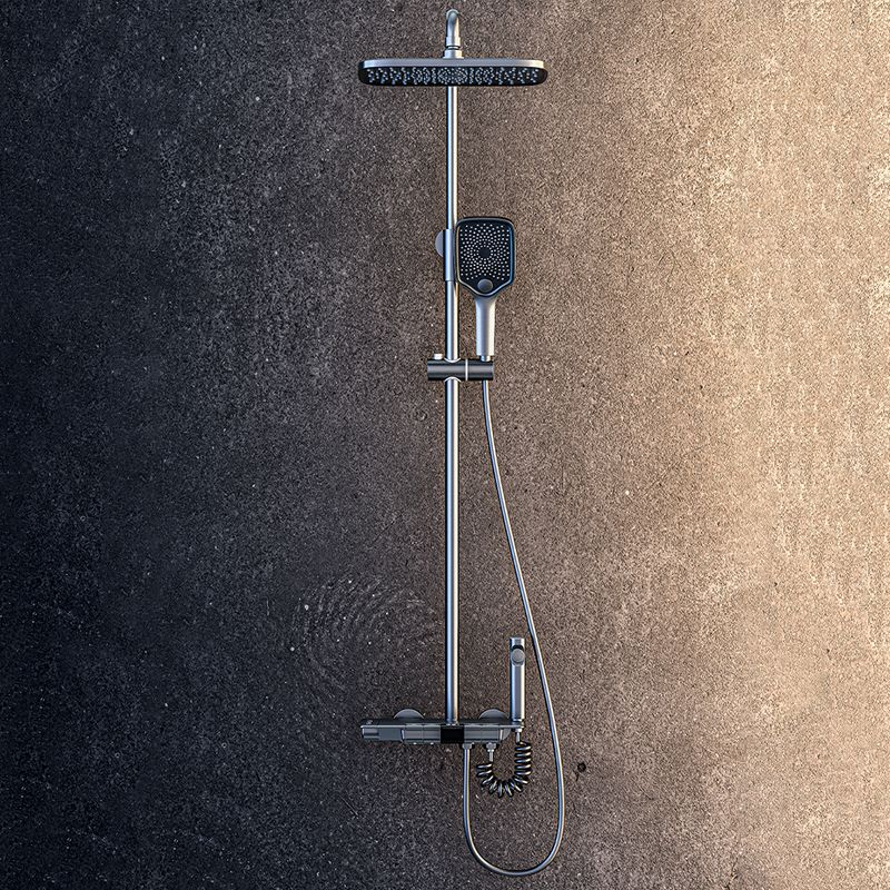 Modern Brass Shower System Wall Mounted Shower Set with Handheld Shower Head