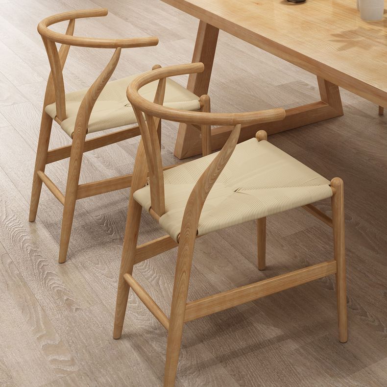 Contemporary Rectangle Shape Dining Set Solid Wood Top Dining Table Furniture for Dining Room