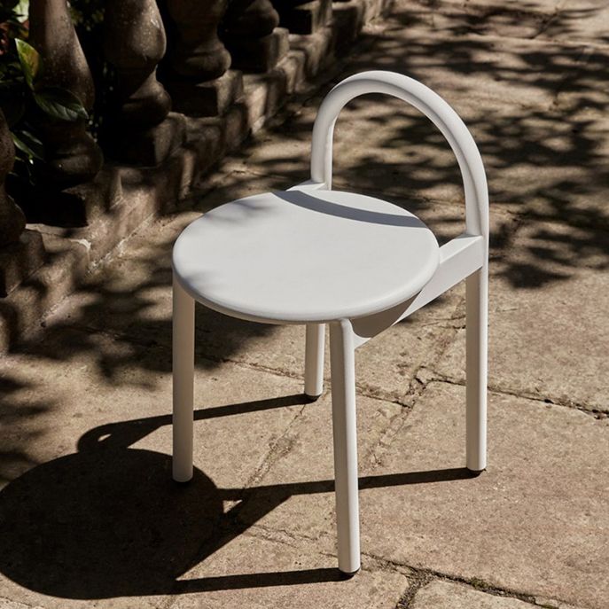 Industrial Circular Wood Top Barstool Metal 4 Legs Bar Stool for Living Room