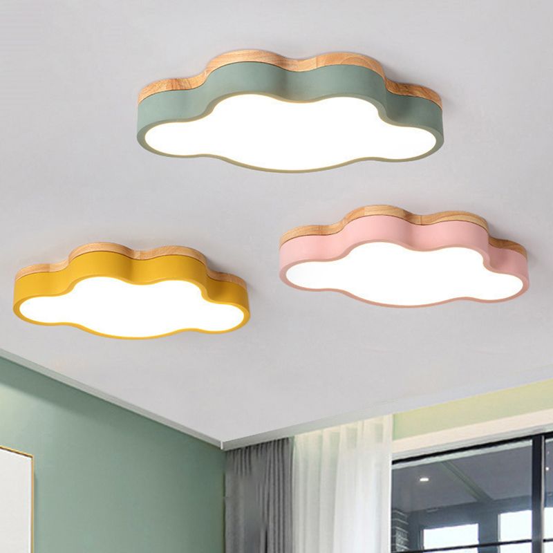 Cloud Flush Mount Lights Modernist Acrylic Ceiling Mount Light Fixture for Bedroom