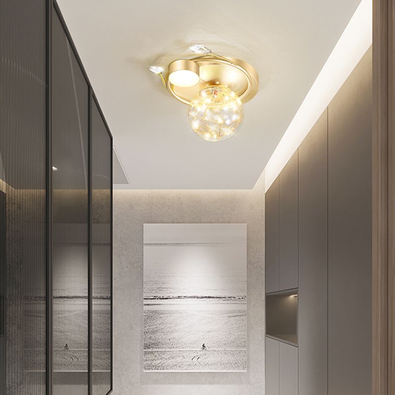 Plafonnier moderne à montage encastré Globe LED pour salon