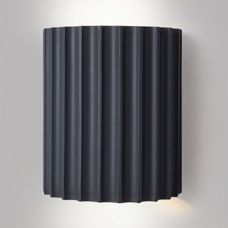 Cylinder Shape Wall Lighting Modern Style Resin 1 Lights Sconce Lamp for Bedroom