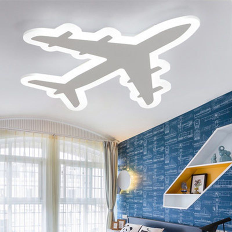Plafonnier d'avion en acrylique pour enfants, plafonnier Led blanc à montage en Surface pour chambre à coucher