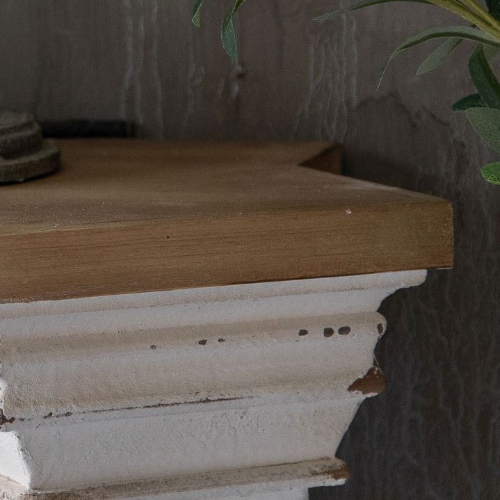 French Country Wood Console Table White Console Sofa Table for Hall