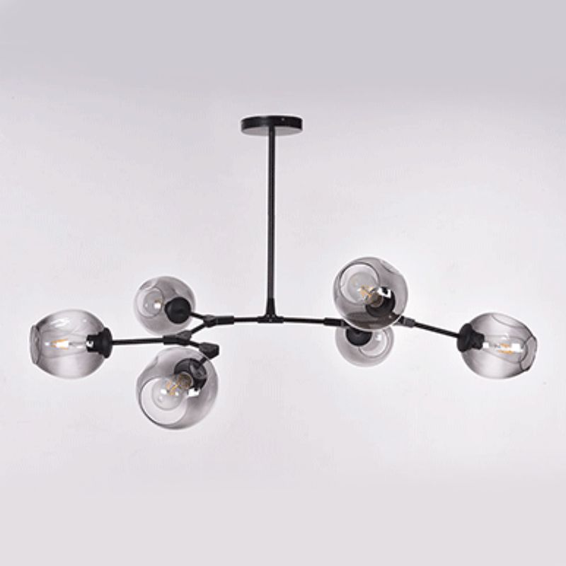 Nordic Modo Glass Chandelier Living Room Adjustable Hanging Light Fixture