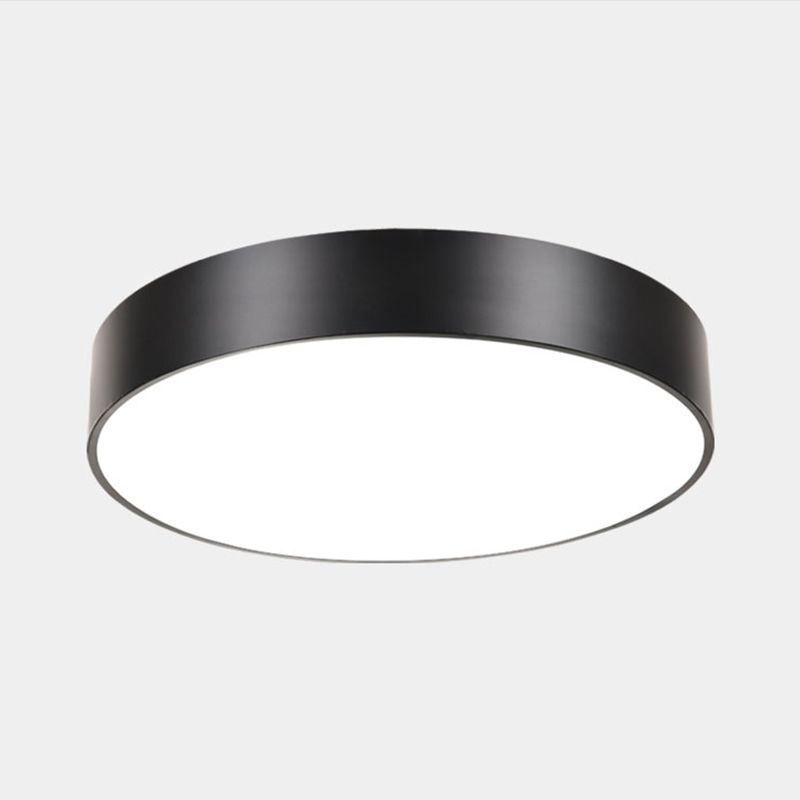 Geometric Shape Ceiling Mounted Fixture Minimalist Metal LED Flush Mount Light for Office