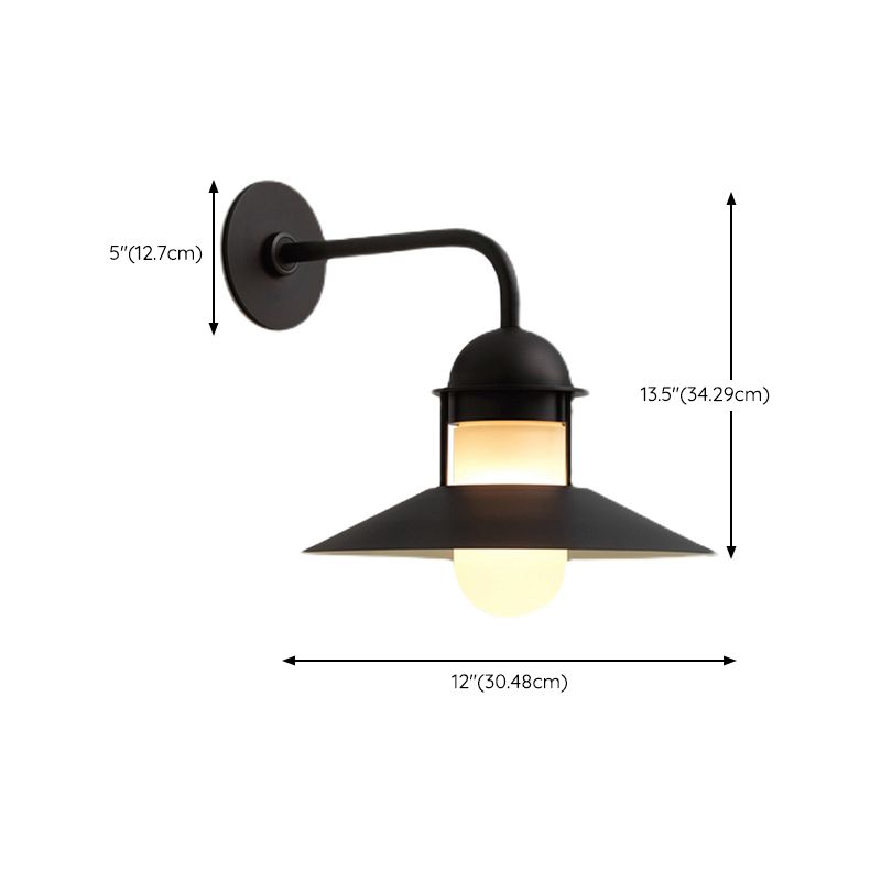 Metal Shade Sconce Light Fixtures 1-Light Wall Mounted Lights for Outdoor