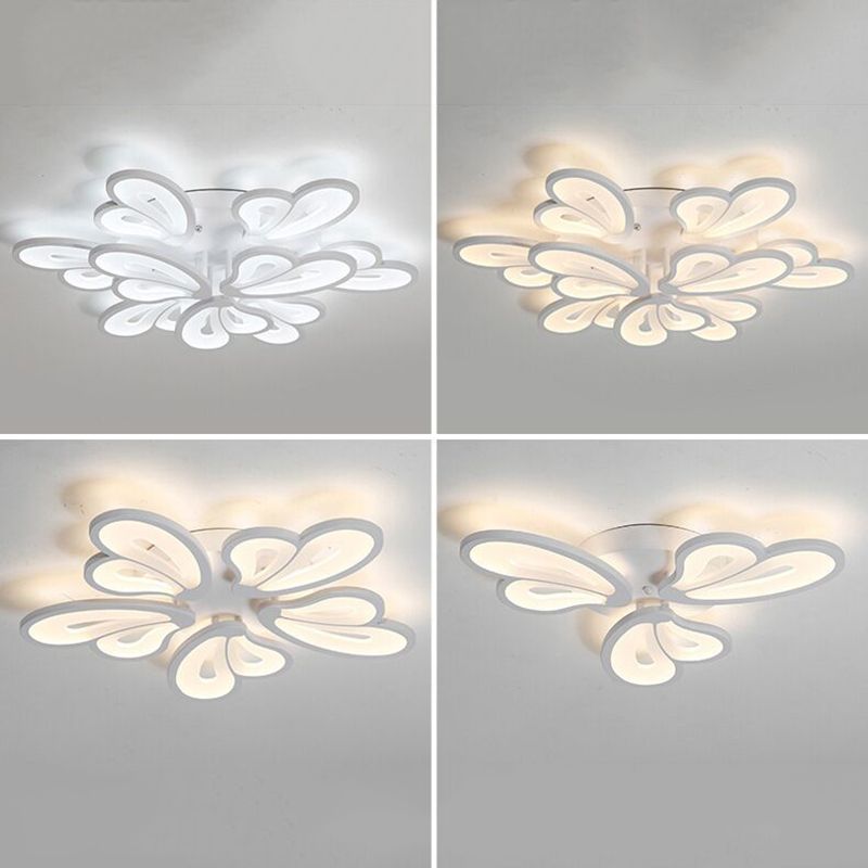 Floral Flush Mount Ceiling Light Acrylique Modern Simplicity Flush Mount Ceiling Light for Bedroom
