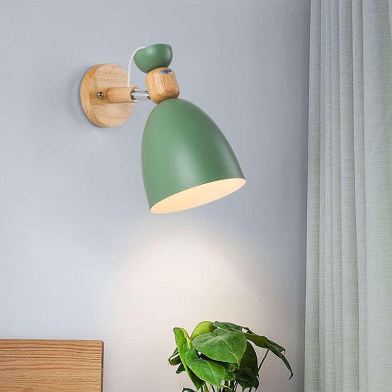 1-Light Geometric Wall Light Fixtures Modern Style Metal Wall Mount Lamp